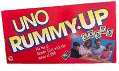 Vintage 1993 Uno Rummy Up Mattel Family Game 90’s Tiles Complete EUC