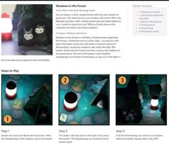 Shadows in the Forest Play in the Dark Strategy Game ThinkFun Ages 8+ Complete