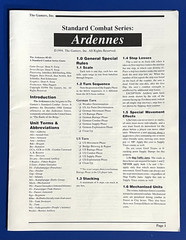 Ardennes The Gamers 1994..Punched. Complete. Solitaire or 2 VG. See Description.