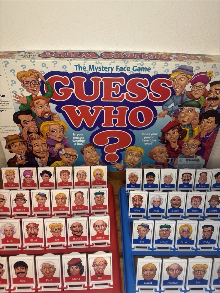 Vintage 1996 Guess Who? Board Game Milton Bradley Complete