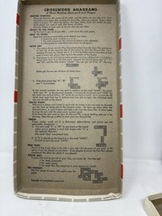 Vintage Embossing Co. CROSSWORD ANAGRAMS Game 1953 Complete