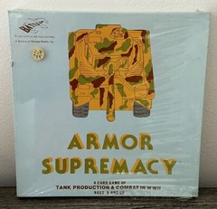 Vintage Military Card Game Armor Supremacy Tanks Heritage Models 1979 NEW SEALED