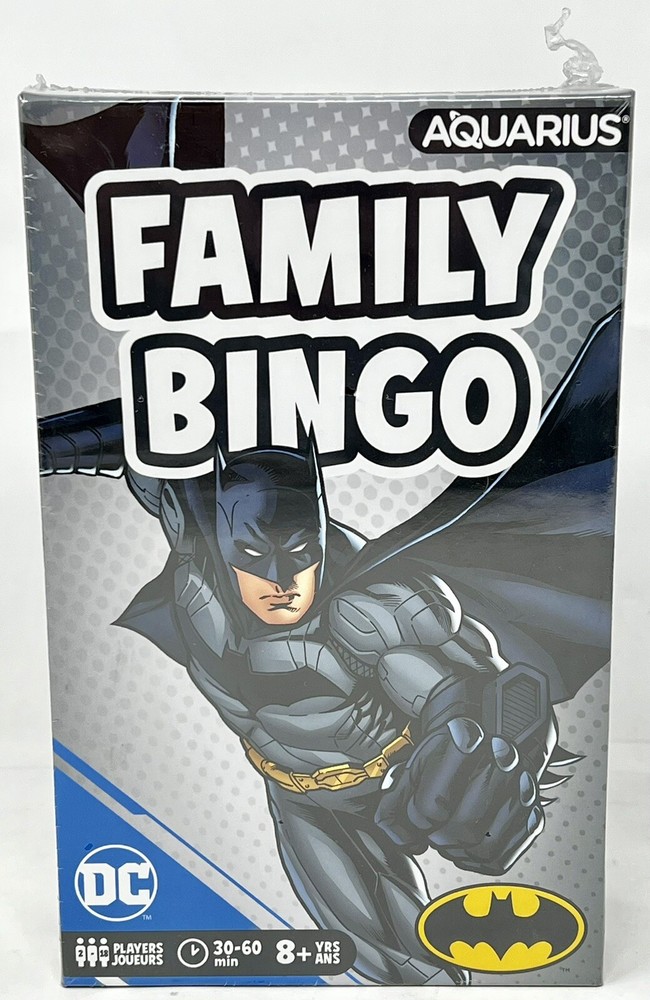 DC Batman Family Bingo By Aquarius 2-18 Players 30-60 Minutes Age 8+