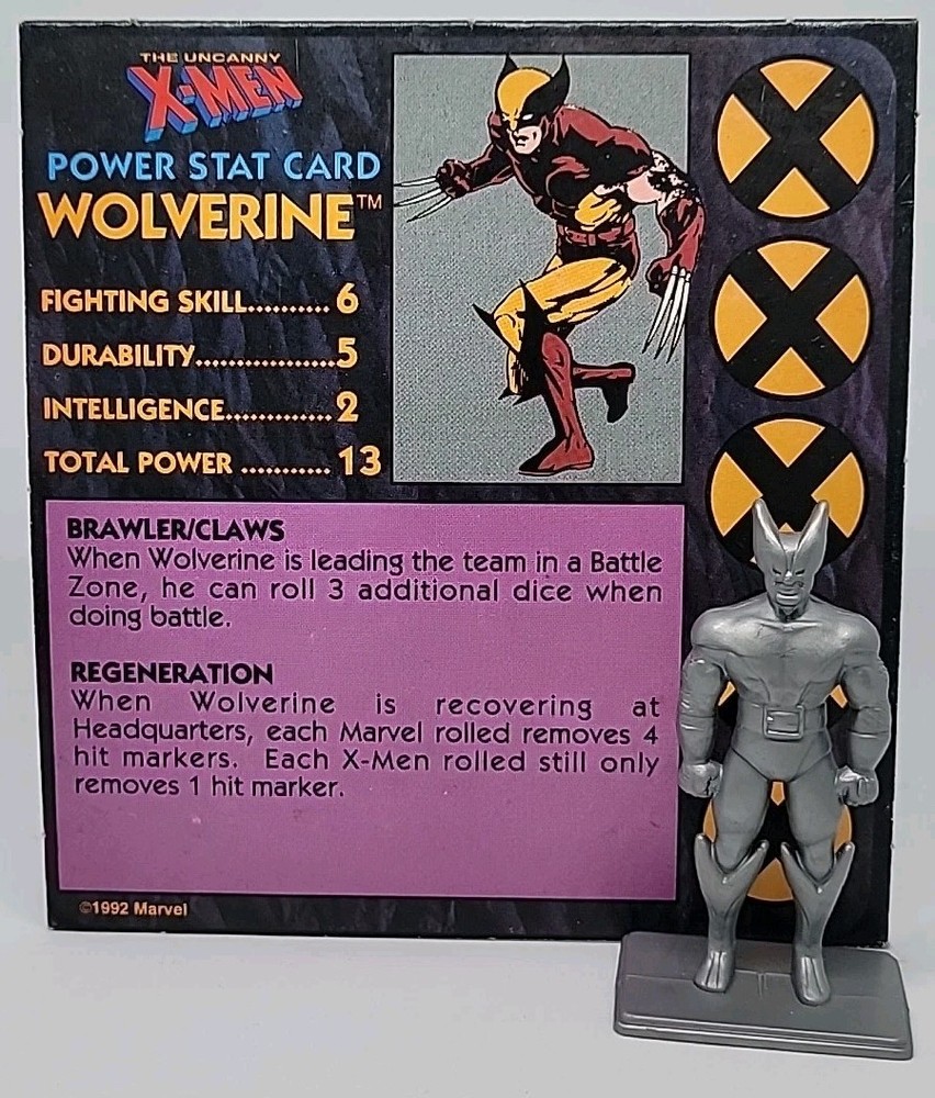 WOLVERINE Uncanny X-Men Adventure 1994 Replacement Piece W/ CARD SUPERHERO HERO
