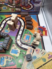 Vintage 1987 HOTELS Board Game Milton Bradley Real Estate Game – 99% Complete