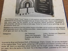 Children’s Bible Trivia Board Game Complete Vintage 1984 2100 Questions 300 Card