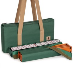 American Mahjong Set, “Verdant Santorini� – 166 Tiles with Green Soft Case