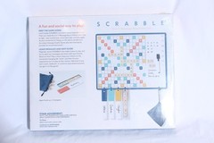 Scrabble Deluxe 2 in 1 Wall Edition with Framed Dry Erase Message Note Board New