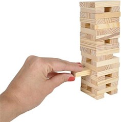 3 Towers ! Mini Wooden Tower Classic Game Set 6 inches tall super fast shipping