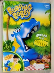 BURPING BOBBY Hippo Game by Goliath 2-4 Players Fun Ages 4+ Watch Out For Burps!