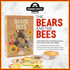 Grandpa Beck’s Games The Bears and The Bees | Strategic Tile Laying Card Game fo