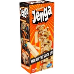 Classic Jenga Game Hasbro Gaming Genuine Hardwood Stacking Tower Fun Ages 6+ NEW