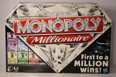 Monopoly: Millionaire Edition Board Game – First to a Million Wins Luxury Theme