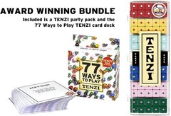 TENZI PARTY PACK COMBO – Dice Game w/ 77 Ways to Play Card Fun Family Game Night