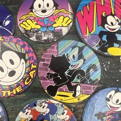 Vintage Various Felix the cat pogs Lot Of 8 1990’s Rare