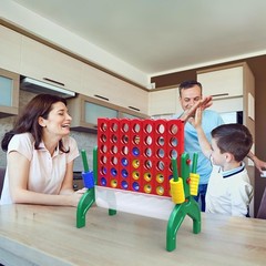 Giant 4-in-A-Row Connect Game Set for Kids & Adults Outdoor Indoor Portable