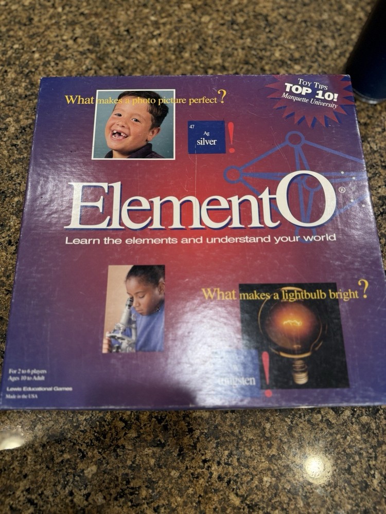 Lewis Educational Games ElementO Science Educational Board Game 10+ 2+ Complete