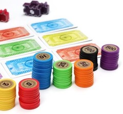 Playte Mini Chip 120 Premium Heavy 1.7g Board Game Tokens Set.