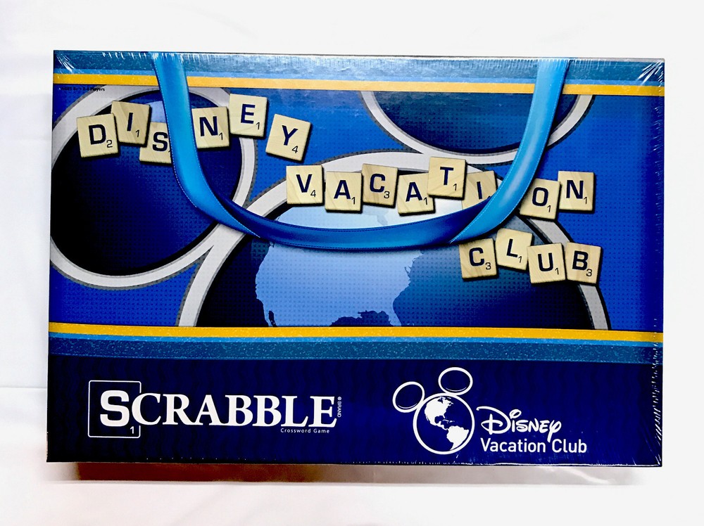 NEW & SEALED Disney Vacation Club SCRABBLE 2014 Hasbro USAopoly DVC rare game ;)