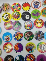 Lot of 220 Pogs / Milk Caps, Vintage 1990s Retro Nostalgia! Mix Take A Look!