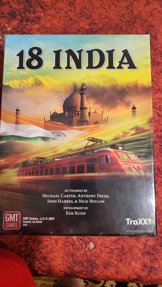18India in hand ship ready to (An 18xx Game) In Shrink Wrap