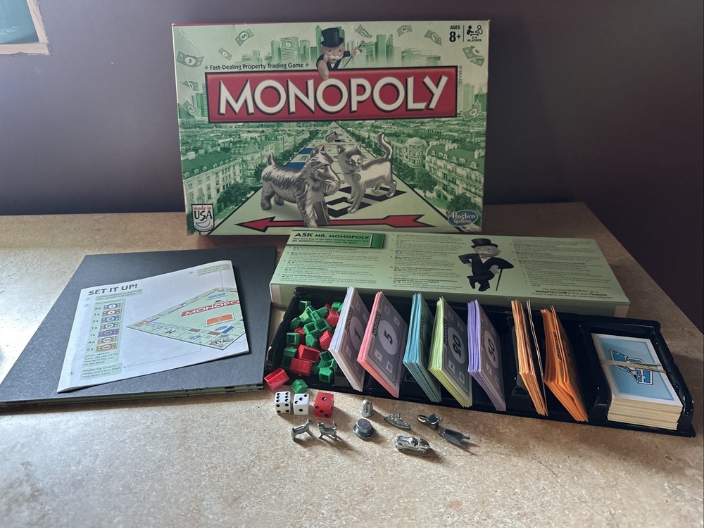 Hasbro Classic Monopoly Game 2014 Complete Preowned