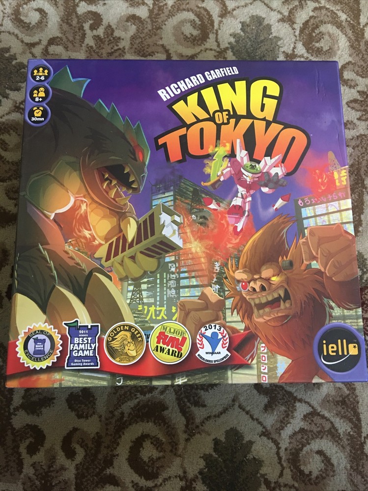 Pre-owned King of Tokyo Richard Garfield Board Game 2015 – – Complete