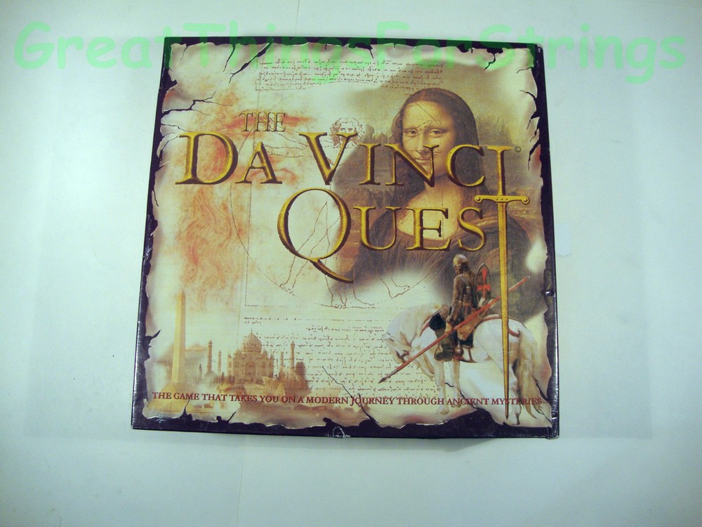 The Da Vinci Quest Movie Game 2005 BoardGame Trivia in a Trunk Mystery 12 and UP