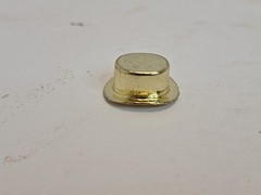 Monopoly Deluxe Anniversary 1985 Edition Gold Tone Top hat Replacement Part