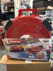 Slot Car Race Track Portable Disney Pixar Cars Battery Power Carrera Speed Arena