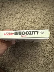 Vintage POCKET WHOOZIT SPORTS STRATEGY PICTURE GAME USA #165 Babe Ruth EUC VTG