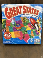 Game Zone Great States Board Game – Ages 7+ | 2-6 players