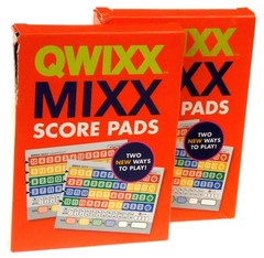 Gamewright QWIXX Mixx Lot of 2 Replacement Score Pad Boxes 400 Score Sheets Game