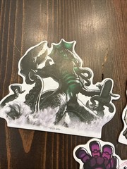 King Of Tokyo: Dark Edition / 4 Cardboard Figures / Official Game Pieces