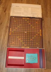 Vintage AD-LIB Crossword Board Game Ages 8 thru Adult by E.S. Lowe 1970