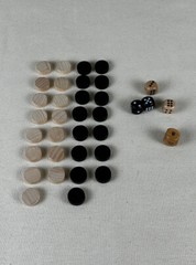 NEW ~ New Entertainment Board Game Backgammon ~ Hand Crafted Solid Wood Set
