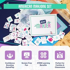 Mini Mahjer Mahjong for Beginners & Families | American Mahjong Starter Set, …
