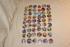 Vintage 90s Lot of 54 Pogs Includes U.S. USA States & Government