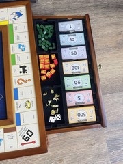 Monopoly Luxury Wooden Edition with Wood Game Board Premium Collectible