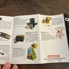 VINTAGE COLECO INDUSTRIES INC TOYS / GAMES CATALOG HANDHELD GAMES 1980