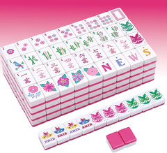 160 Pcs American Mahjong Set 1.2 Inch 160 Mahjong Tiles Set with Melamine Hand C