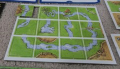 Carcassonne Board Game 2000 COMPLETE Rio Grande w River Expansion Never Played