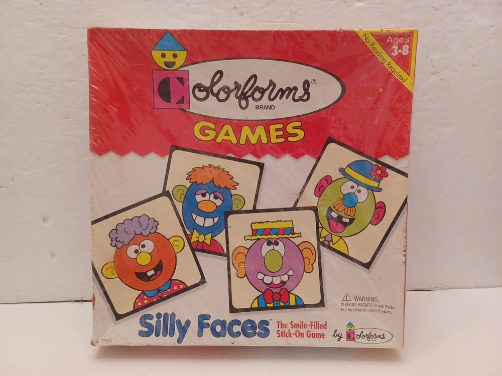 Colorforms SILLY FACES Game 1998 University Games NEW SEALED/READ FREE SHIP