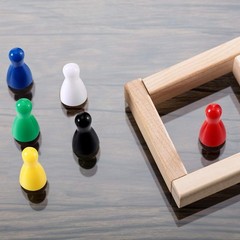 48 Pcs Board Game Pieces Bulk Multicolor Plastic Pawns 1 Inch Chess Tabletop Mar