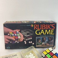 Vintage Rubik’s Cube Game 1982 Complete Ideal Toy Corp Peg Game Original Box-GS