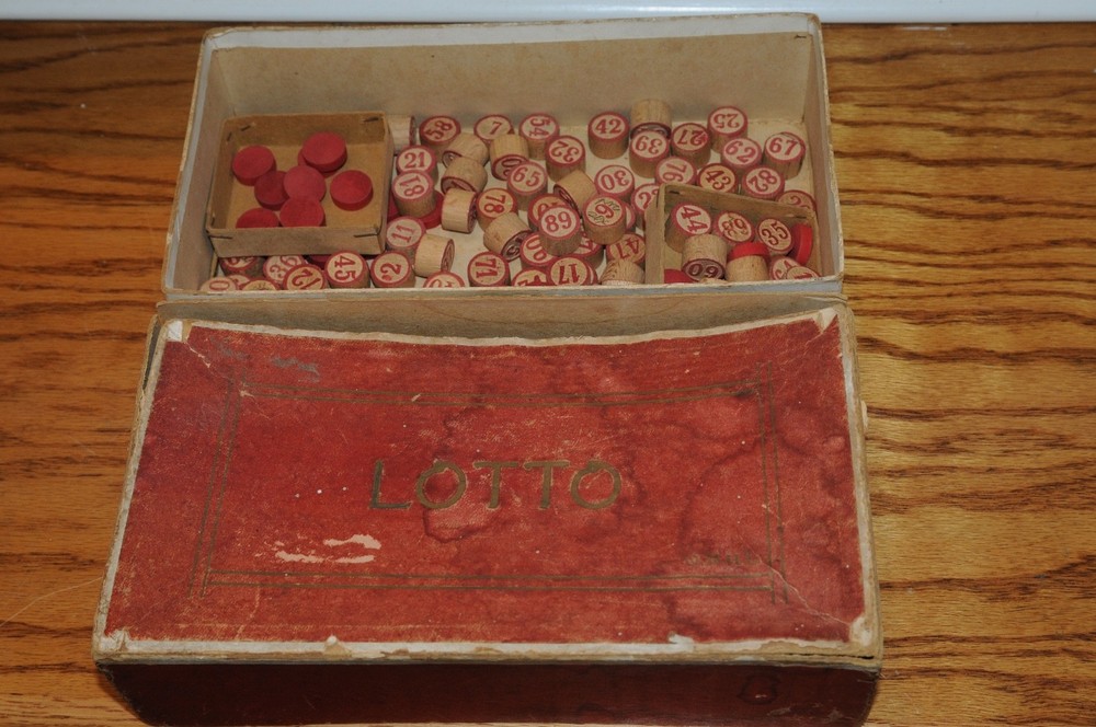 Rare Victorian Vintage Antique Lotto Game LOTTO 1800s/1900s Traditional Game Old