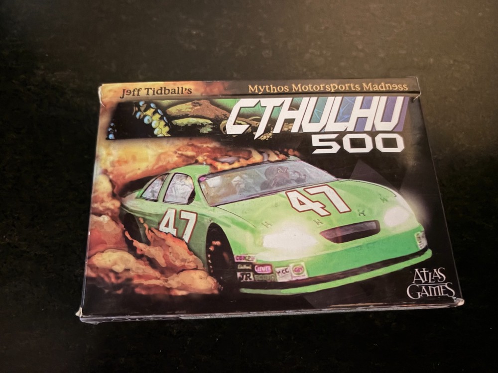 Cthulhu 500 Atlas Games Jeff Tidball Card Game Complete Lovecraft Racing