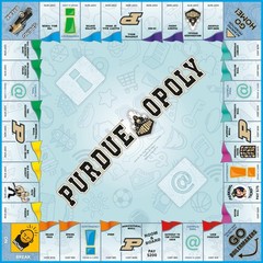 Late For The Sky Purdue University Purdueopoly Board Game Opoly-Style Campus