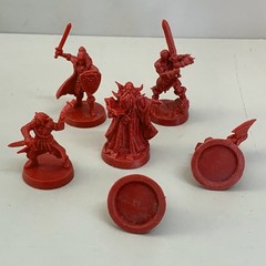 6pcs Mentor Dwarf Knight Rogue Hero Warriors Heroquest Board Game Minis Toy