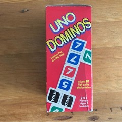UNO Dominos 1995 90s Mattel COMPLETE Vintage never played
